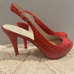 Stuart Weitzman Coral Slingback Sandals